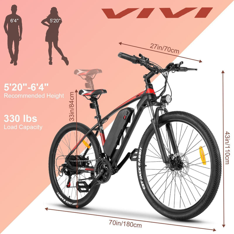 VIVI H7 High-Step Commuter Electric Mountain Bike