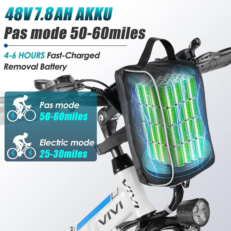 VIVI M026TGB Folding Softail Electric Mountain Bike